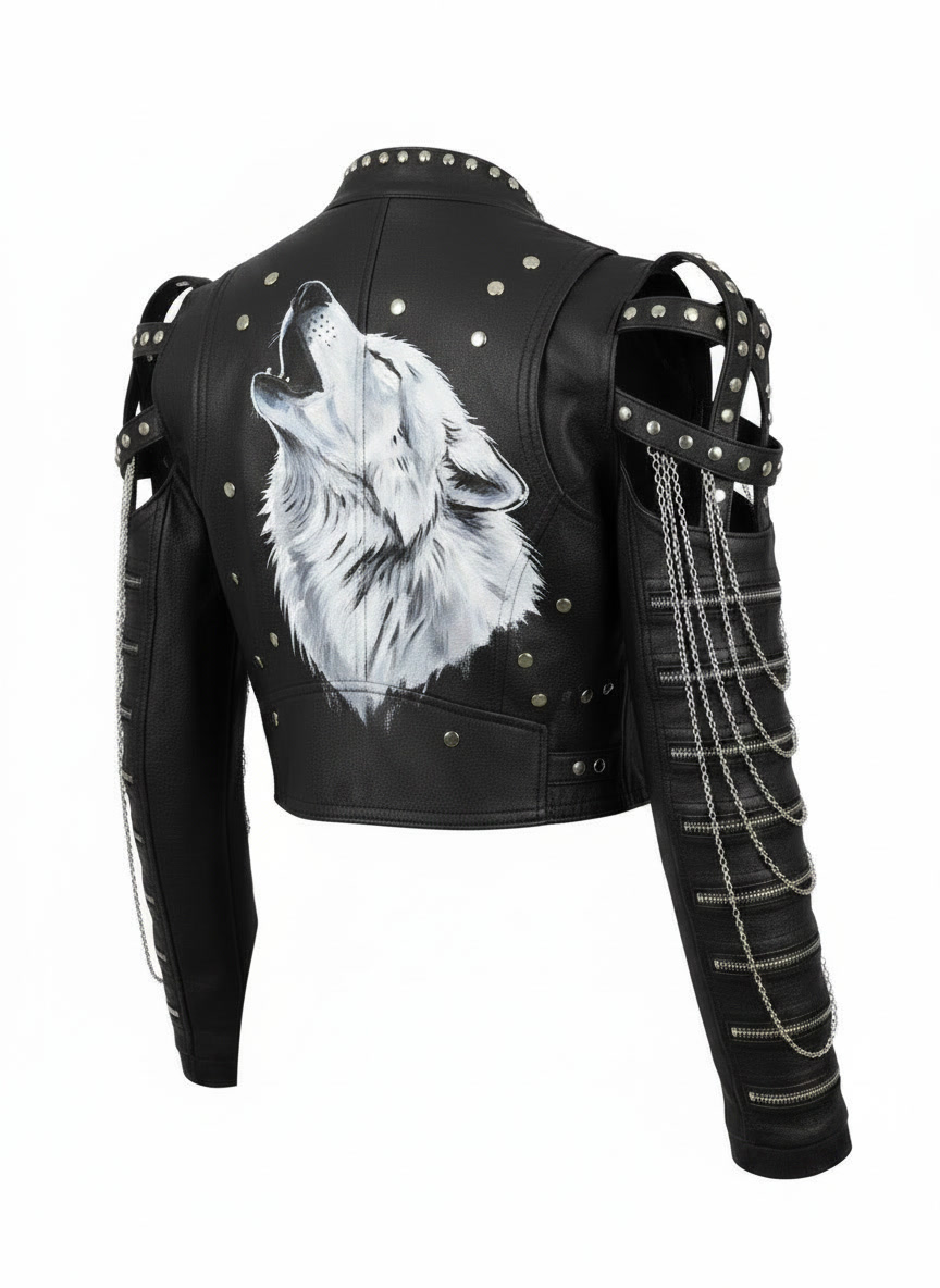 Wolfkin Dea Denime leather jacket