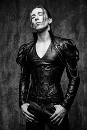 Gotos leather bolero rock couture jacket